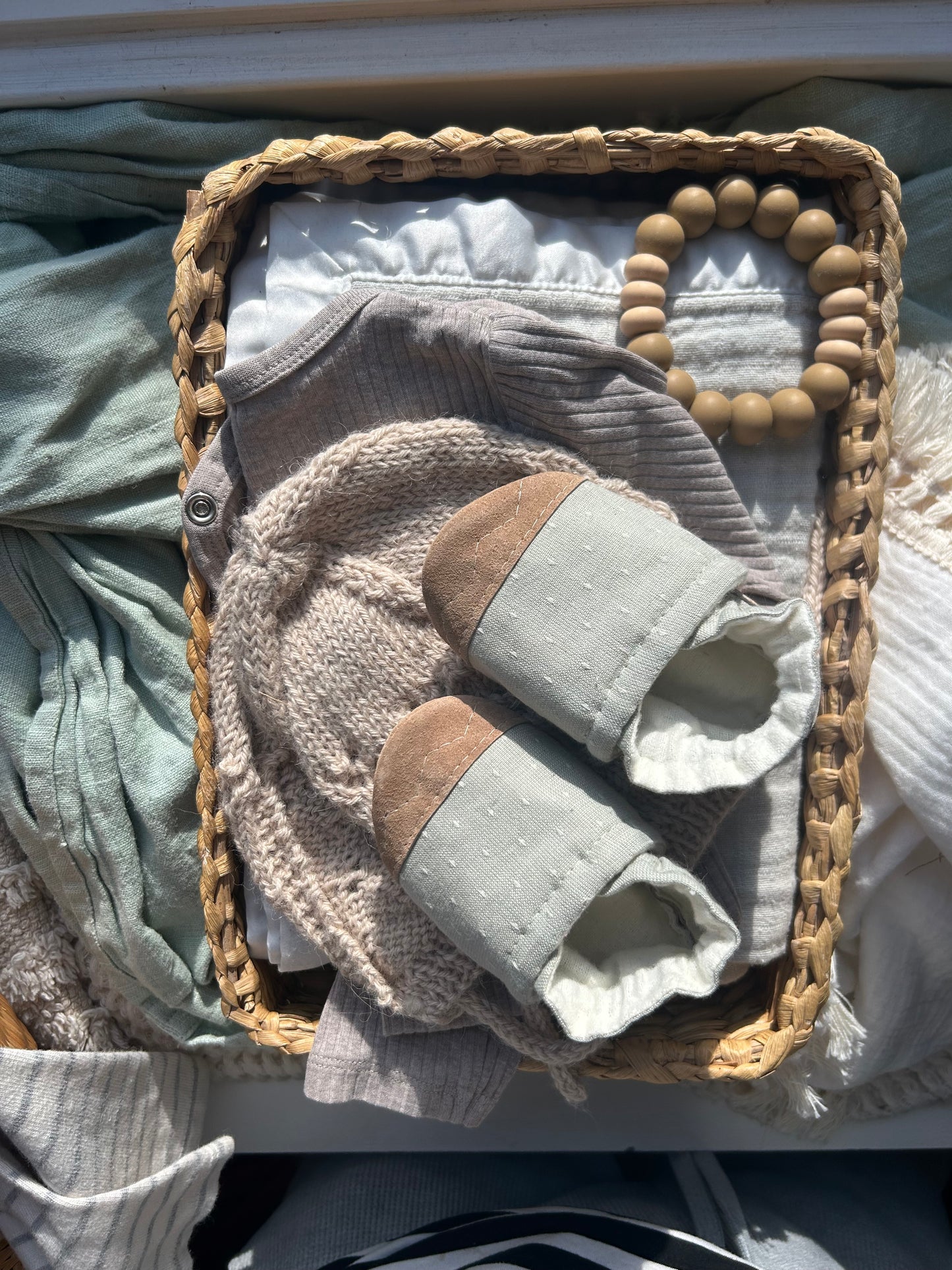 soft mint soft soled baby shoes