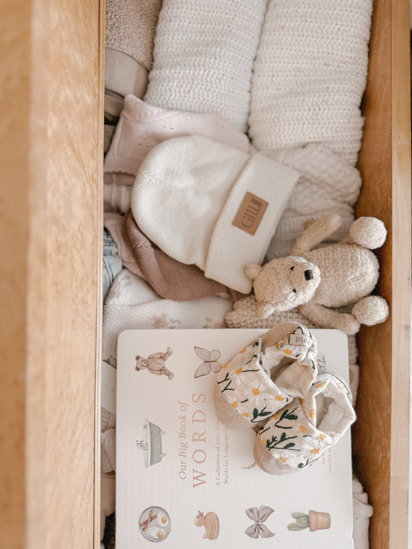 daisy embroidered soft soled baby shoes