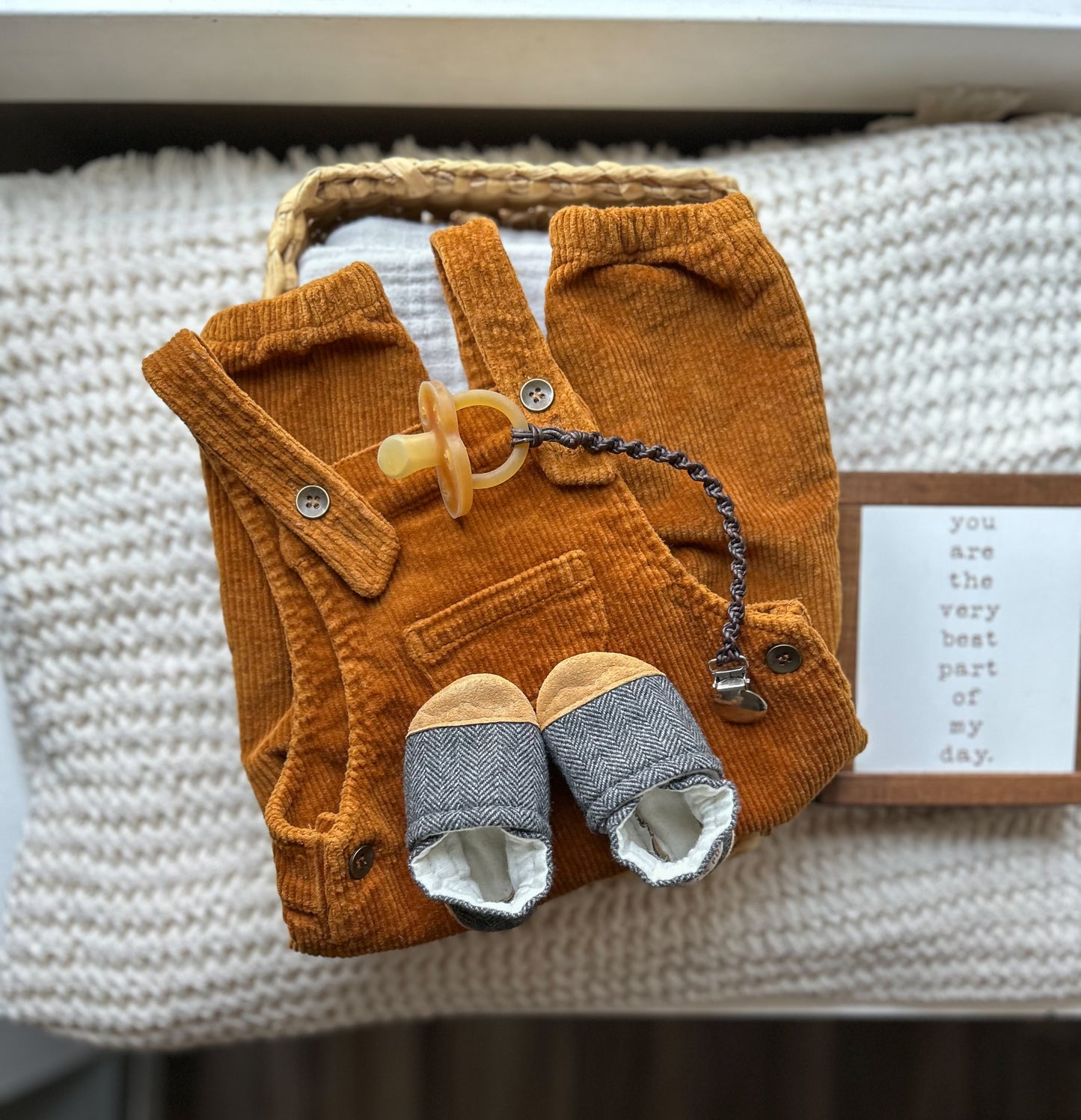 herringbone soft soled baby shoes