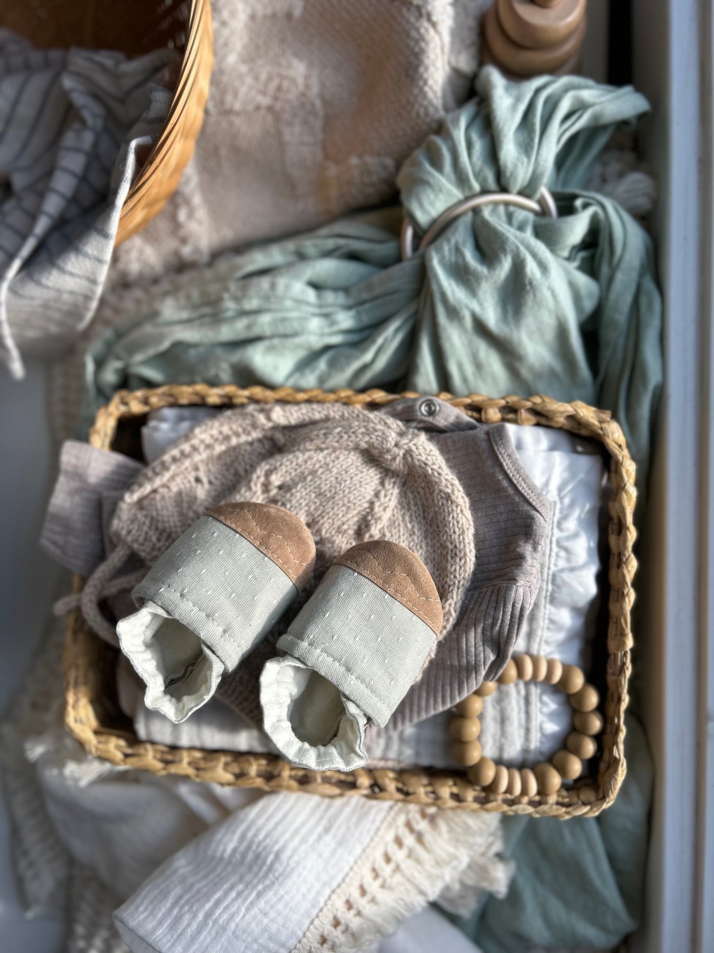 soft mint soft soled baby shoes
