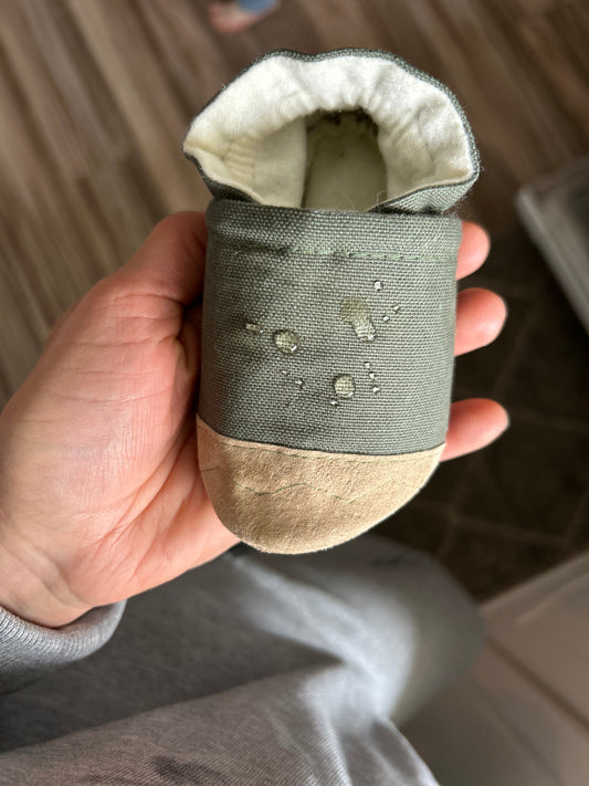 pine canvas soft soled baby shoes