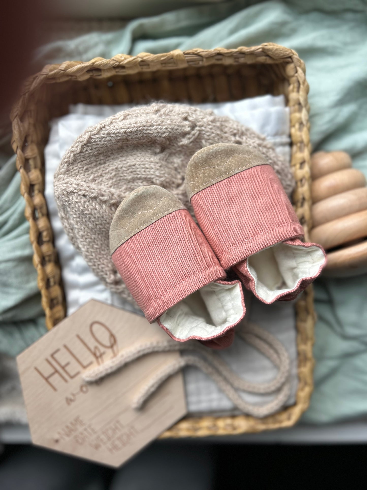 coral canvas soft soled baby shoes