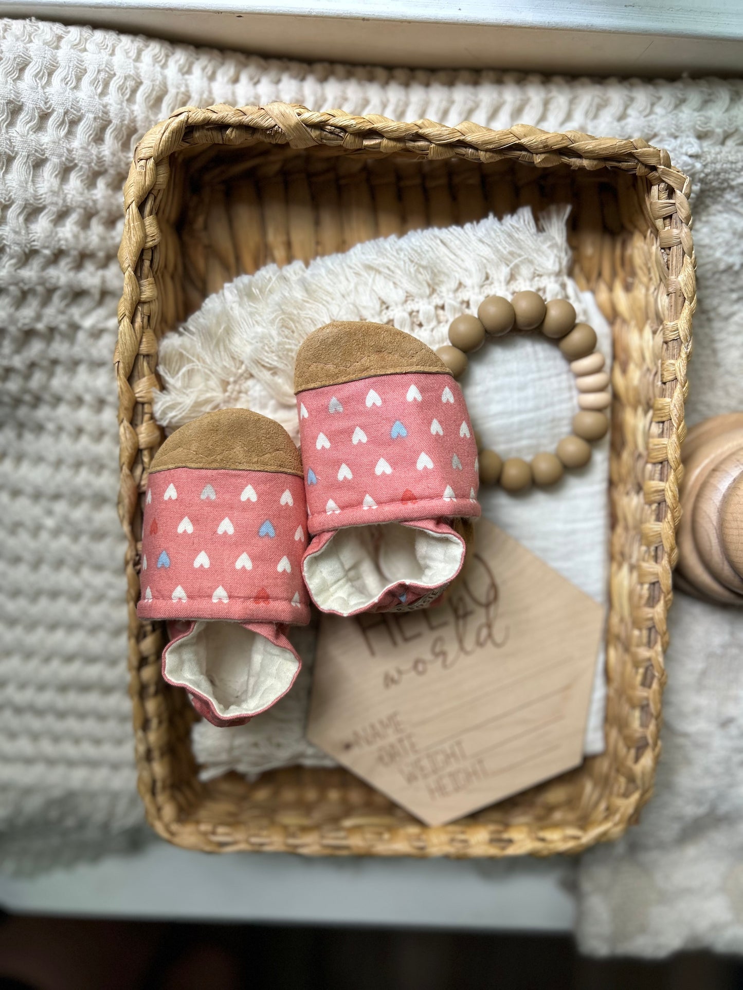 hearts soft soled baby shoes