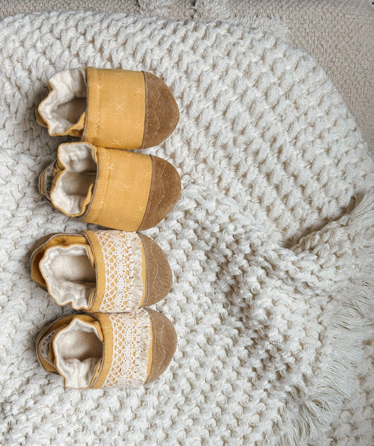 chamomile x soft soled baby shoes - ParkerandPosie